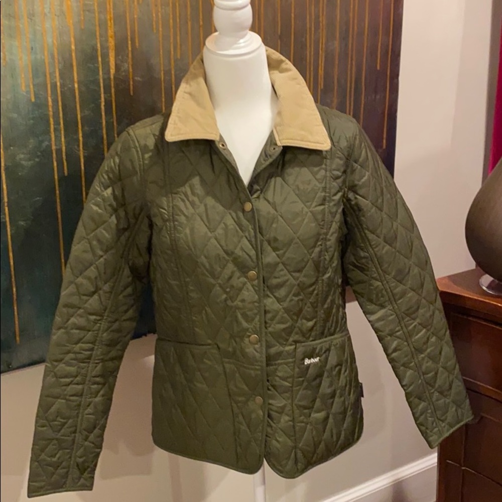 Barbour green spring jacket